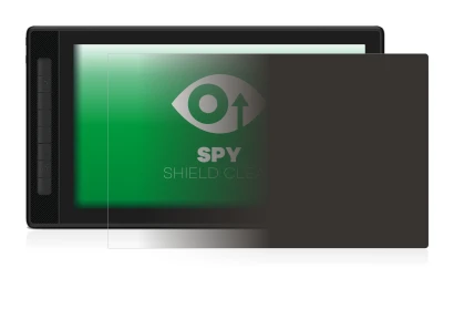 Image of the device Huion Kamvas Pro 16 (2.5K) with a wide variety of screen protectors.