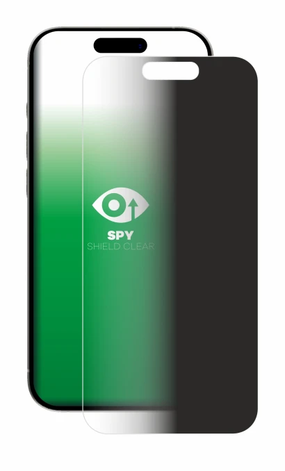 Image of the device Apple iPhone 15 Pro with a wide variety of screen protectors.