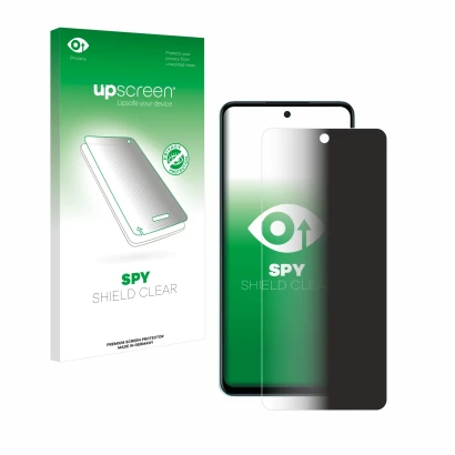 Front side of a product packaging with the brand logo upscreen. Next to it is the device Oppo A58 4G shown with the correspond