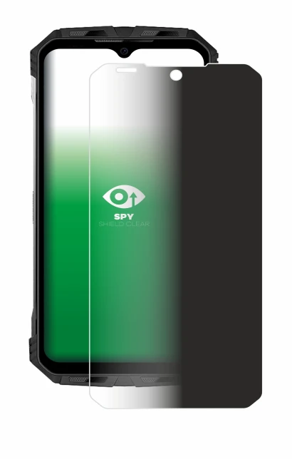 Image of the device Doogee S110 with a wide variety of screen protectors.