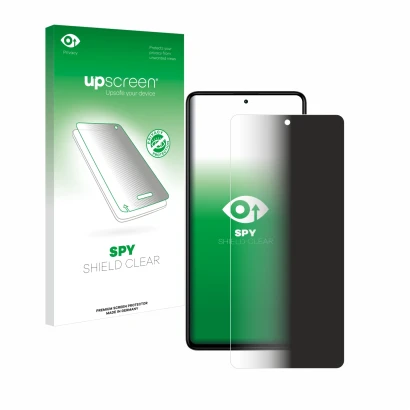 Front side of a product packaging with the brand logo upscreen. Next to it is the device Xiaomi Redmi Note 12 Pro+ shown with