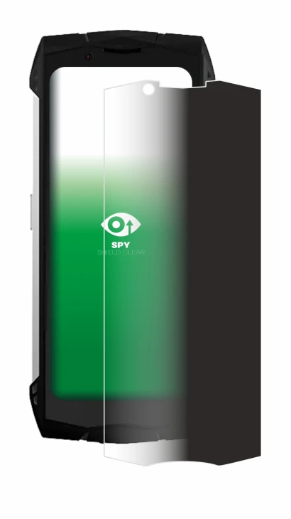 Image of the device Doogee S Mini with a wide variety of screen protectors.