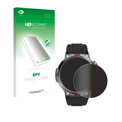 Front side of a product packaging with the brand logo upscreen. Next to it is the device IFMDA S100 1.45" shown with the corre