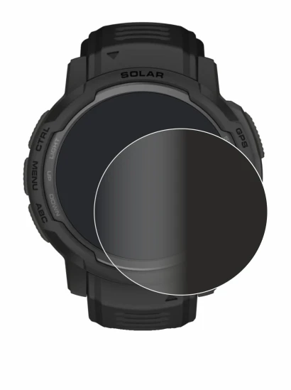 Image of the device Garmin Instinct Crossover AMOLED with a wide variety of screen protectors.