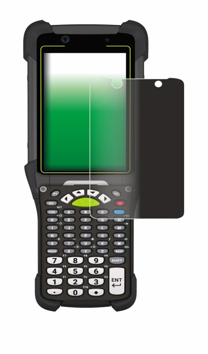 Image of the device Zebra MC9400 with a wide variety of screen protectors.