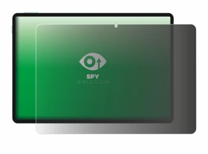 Image of the device Teclast P50 with a wide variety of screen protectors.