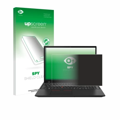 Front side of a product packaging with the brand logo upscreen. Next to it is the device Lenovo ThinkPad P16s Gen 2 shown with