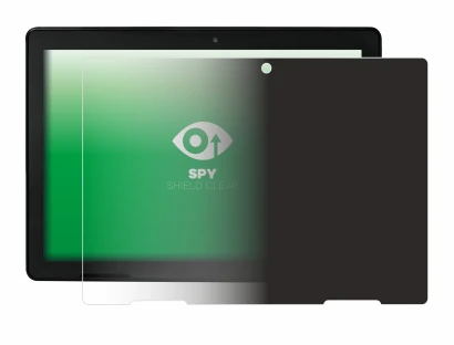 Image of the device MEDION E10900 10" with a wide variety of screen protectors.