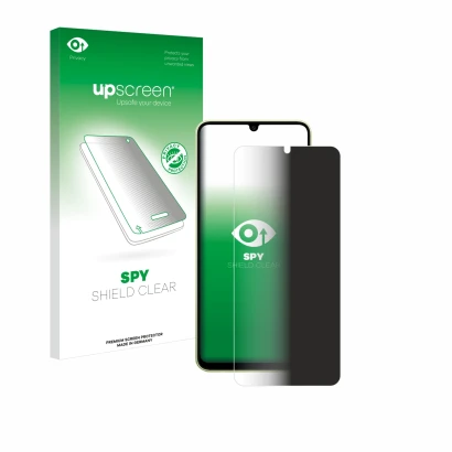 Front side of a product packaging with the brand logo upscreen. Next to it is the device Samsung Galaxy A05 shown with the cor