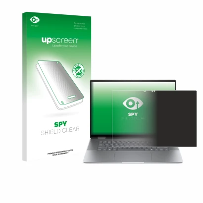 Front side of a product packaging with the brand logo upscreen. Next to it is the device HP Envy x360 2-in-1 16 shown with the
