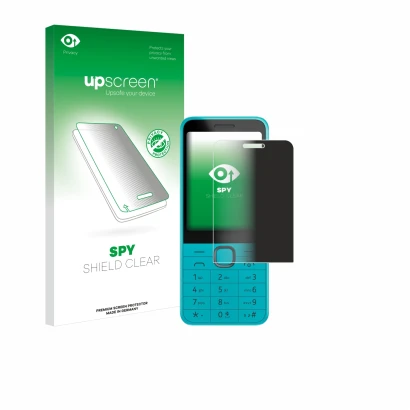 Front side of a product packaging with the brand logo upscreen. Next to it is the device Nokia 235 4G (2024) shown with the co