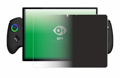 Image of the device OneXPlayer X1 with a wide variety of screen protectors.