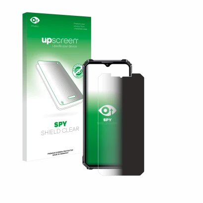 Front side of a product packaging with the brand logo upscreen. Next to it is the device Oukitel WP28 S shown with the corresp