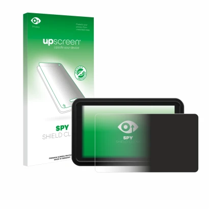 Front side of a product packaging with the brand logo upscreen. Next to it is the device Atomos Shinobi 2 shown with the corre