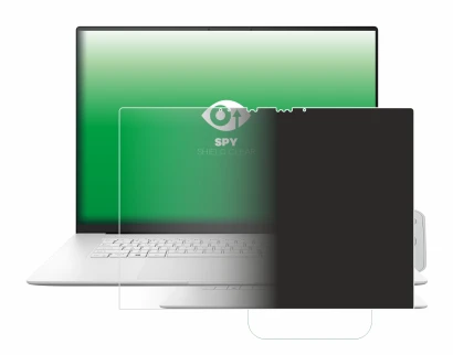 Image of the device ASUS ZenBook S 16 with a wide variety of screen protectors.