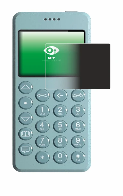 Image of the device Punkt MP02 with a wide variety of screen protectors.