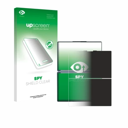 Front side of a product packaging with the brand logo upscreen. Next to it is the device Lenovo Yoga Book 9i Gen 10 shown with