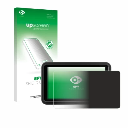 Front side of a product packaging with the brand logo upscreen. Next to it is the device Atomos Shinobi Go shown with the corr