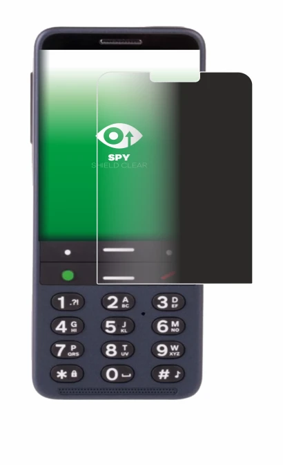 Image of the device BlindShell Classic 3 with a wide variety of screen protectors.