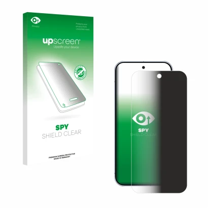 Front side of a product packaging with the brand logo upscreen. Next to it is the device Google Pixel 10 Pro shown with the co