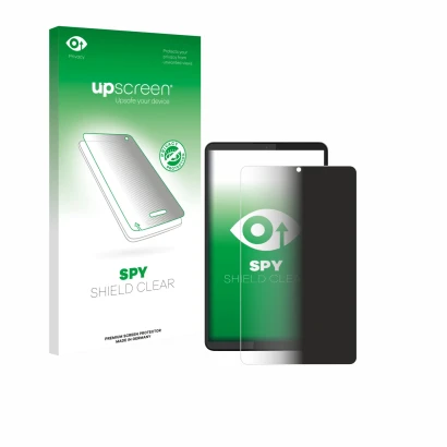 Front side of a product packaging with the brand logo upscreen. Next to it is the device Lenovo Tab One 8.7" shown with the co