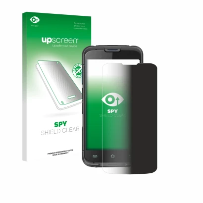 Front side of a product packaging with the brand logo upscreen. Next to it is the device Unitech EA602 shown with the correspo