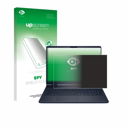 Front side of a product packaging with the brand logo upscreen. Next to it is the device Dell Alienware 16X shown with the cor