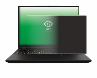 Image of the device XMG Apex 16 Max with a wide variety of screen protectors.