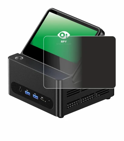 Image of the device AOOSTAR G-FLIP H255 with a wide variety of screen protectors.