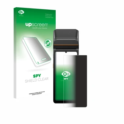 Front side of a product packaging with the brand logo upscreen. Next to it is the device Sunmi V3 A13 shown with the correspon