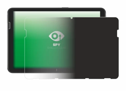 Image of the device Zebra ET401 10.1" with a wide variety of screen protectors.