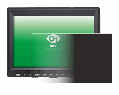 Image of the device Feelworld FW759 7" with a wide variety of screen protectors.