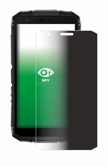 Image of the device Doogee Fire 3 with a wide variety of screen protectors.
