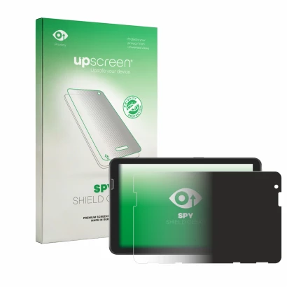 Front side of a product packaging with the brand logo upscreen. Next to it is the device Zebra ET401 8" shown with the corresp