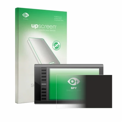 Front side of a product packaging with the brand logo upscreen. Next to it is the device Ugee M708 shown with the correspondin