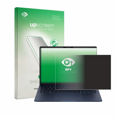 Front side of a product packaging with the brand logo upscreen. Next to it is the device HP EliteBook X G2a 14 shown with the