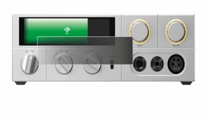 Image of the device FiiO K17 with a wide variety of screen protectors.