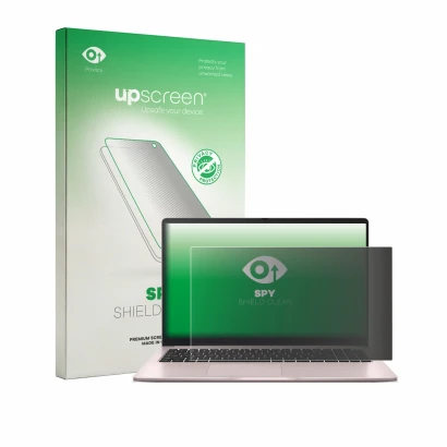 Front side of a product packaging with the brand logo upscreen. Next to it is the device ASUS Chromebook CX15 shown with the c