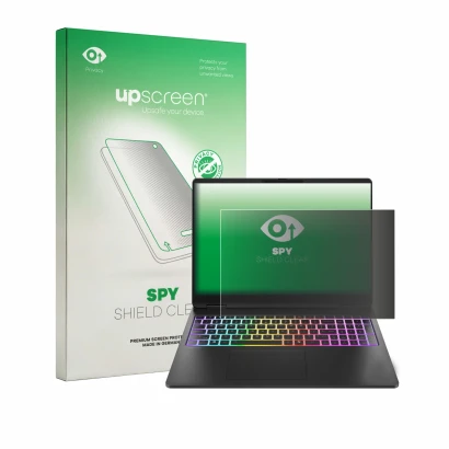 Front side of a product packaging with the brand logo upscreen. Next to it is the device HP HyperX OMEN MAX 16 shown with the