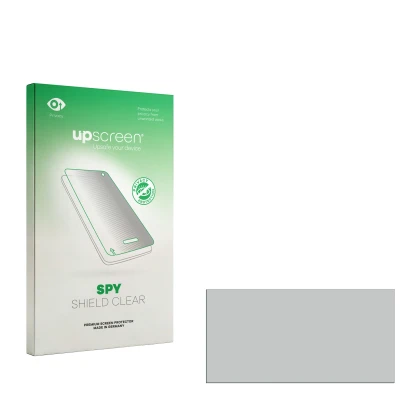 Front side of a product packaging with the brand logo upscreen. Next to it is the corresponding screen protector.