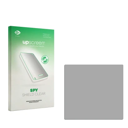 Front side of a product packaging with the brand logo upscreen. Next to it is the corresponding screen protector.