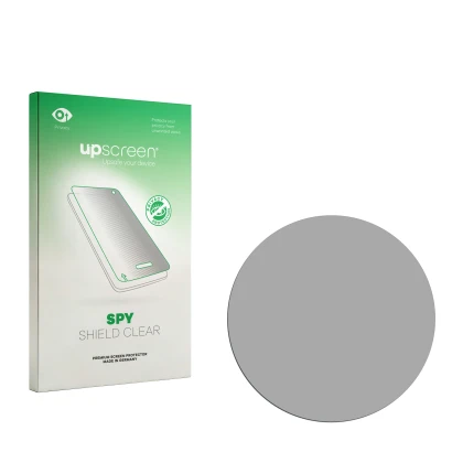 Front side of a product packaging with the brand logo upscreen. Next to it is the corresponding screen protector.