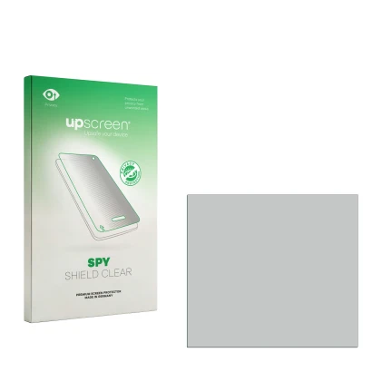 Front side of a product packaging with the brand logo upscreen. Next to it is the corresponding screen protector.