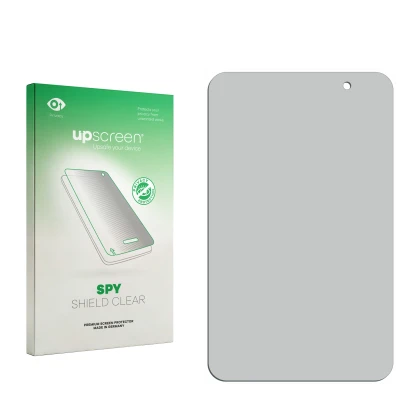 Front side of a product packaging with the brand logo upscreen. Next to it is the corresponding screen protector.