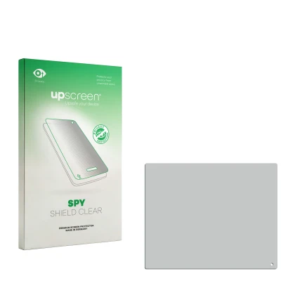 Front side of a product packaging with the brand logo upscreen. Next to it is the corresponding screen protector.