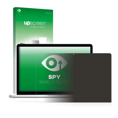 Front side of a product packaging with the brand logo upscreen. Next to it is the device Apple MacBook Pro 15" 2017 shown with