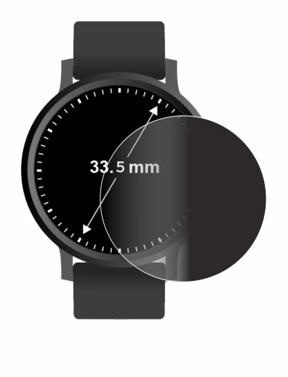 Image of the device Watches (Circular, ø: 33.5 mm) with a wide variety of screen protectors.