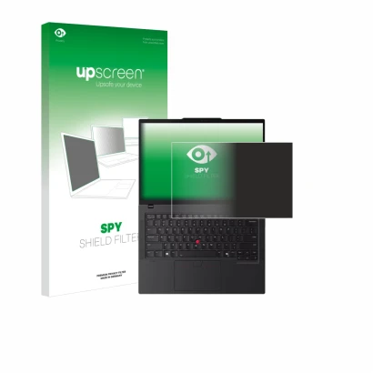 Front side of a product packaging with the brand logo upscreen. Next to it is the device Lenovo ThinkPad P14s Gen 6 14.5" show