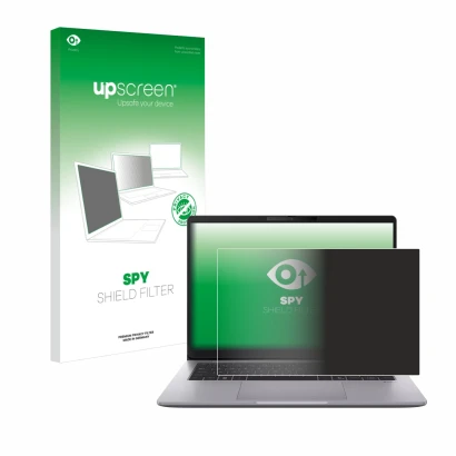 Front side of a product packaging with the brand logo upscreen. Next to it is the device ASUS ExpertBook P3 G2 shown with the 