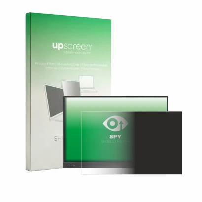 Front side of a product packaging with the brand logo upscreen. Next to it is the device ASUS ZenScreen MB16NCG shown with the